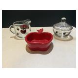 Chantal Apple dish, apple cream & sugar