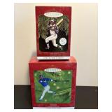 Vtg Keepsake ornaments Hank Aaron & Sammy Sosa