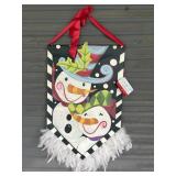 Lisa Frost snowman wall decor 28x18
