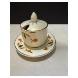 (5) Vtg Hall's superior jewel tea autumn leaf...