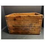 Vtg Wooden dovetail explosives crate from...