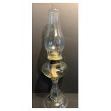Glass oil lamp 19.5 Tall