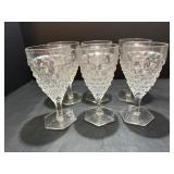 Vtg Cubist Fostoria American clear cube...