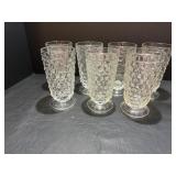 (7) Vtg Fostoria American pattern 6' crystal ...