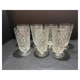 (7) Vtg Fostoria American pattern 6' crystal ...