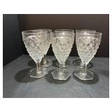 Vtg Cubist Fostoria American clear cube...