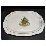 Christmas Heritage Pfaltzgraff oval serving...