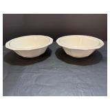 Christmas Heritage Pfaltzgraff (2) serving bowls..