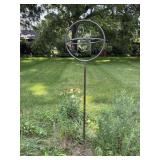 Copper garden art piece