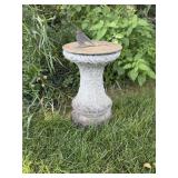 Cement based sundial 11' dia x 22'H