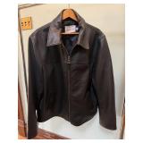 Black Coach leather Men's Jacket XXL