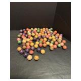 Antique multicolored molded clay/earthenware...
