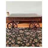 Antique Wagner Coaster wooden pull wagon..