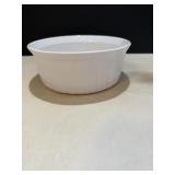 Corningware french white 1qt ribbed dish...