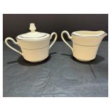 Noritake ivory china Japan  creamer & lidded ...