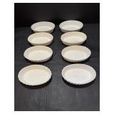 Crate & Barrel sm oval fluted ramekins (6) &...