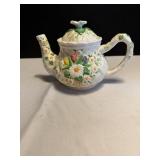 Vtg Burton & Burton hand painted ceramic teapot