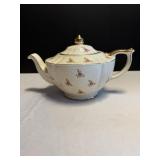 Vtg Sadler pink Chintz teapot roses #2353...