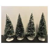 Dept 56 frosted bottle trees 5.5 tall
