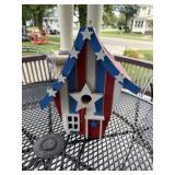 Red, White & Blue birdhouse