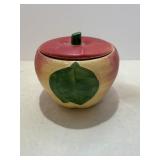 Vtg Hull pottery 'Blushing Apple' ceramic jar