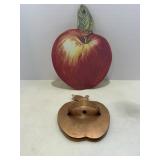 Apple hot plate & Lg copper apple cookie cutter...