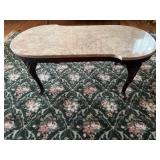 Vtg Elongated Kidney - shaped marble top..