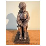 Genesis Fine Arts Reading Girl Figurine