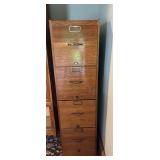 Wood 4 Drawer File Cabinet 14'x24'x53'H