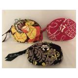 Vera Bradley Button Coin Purses