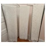 Vintage Lace Curtains 72'x60'