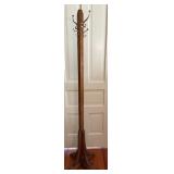Antique Oak Coat Rack