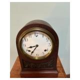 Antique Sessions Mantel Clock with Key