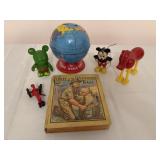 Globe Bank, Mickey Mouse Puppet & Misc