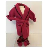 American Girl Magenta Fleece Robe