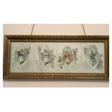 L Prange & Co Boston Calendar Framed 33'x14'H