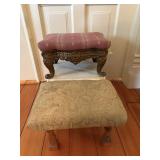 Metal & Wiood Footstools 8' & 10'H