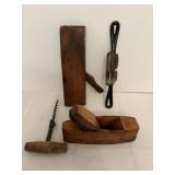 Vintage Planes, Spoke Shave & Hand Auger