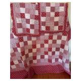 Victorian Heart Co Quilt & Shams 102'x94'