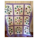 Tulip Applique Quilt 86'x67'