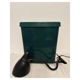 Waste Basket & Clamp Light