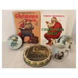 Norman Rockwell Christmas Book & Misc