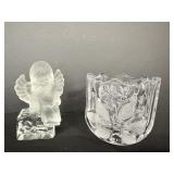 Goebel 1981 Crystal Angel & Mikasa Poinsettia