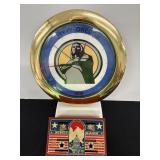 Vintage Metal Budget Bank & Oregon IL Clock