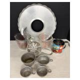 Anchor Hocking & Glasbake Measuring Cups, & Misc