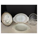 Vintage Fire King Divided Casserole & Misc