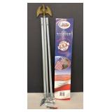 6' Galvanized Pole & Flag Kit