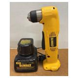 Dewalt Cordless Right Angle 3/8' Drill & Charger