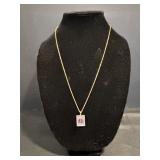Oriental Necklace marked 14Kt