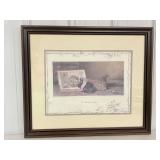 Reading Lesson 26.5'x22' Framed Print
